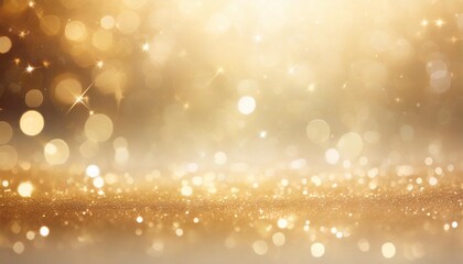 gold glittering star light and bokeh magic dust abstract background element for your product