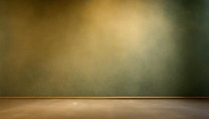 photo background green textured wall rolling in the floor studio photography background illuminated by the directed light traditional painted canvas or muslin fabric cloth studio backdrop - obrazy, fototapety, plakaty