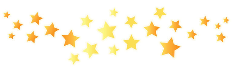 Gold stars sparkles illustration