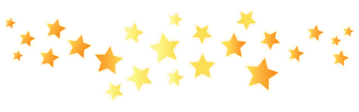 Gold stars sparkles illustration