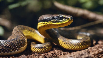 Fototapeta premium close up of a python