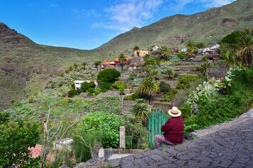 Masca Valley. Tenerife landmark, Canary Islands, travel Spain