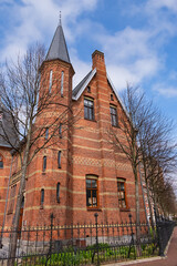 The Teekenschool (The Drawing School) is a former school building (opened in 1892) in the garden of the Amsterdam Rijksmuseum. Amsterdam, the Netherlands. - 772447823
