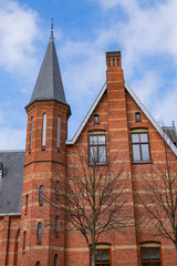The Teekenschool (The Drawing School) is a former school building (opened in 1892) in the garden of the Amsterdam Rijksmuseum. Amsterdam, the Netherlands. - 772447843