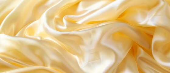 Warm shades of golden yellow intermingle with creamy whites, forming a graceful flow of winding forms reminiscent of liquid gold on canvas.