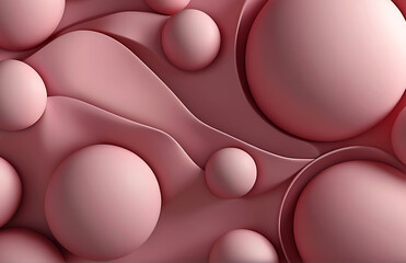 Fondo abstracto rosa formas 3d - abstract background with pink 3d shapes - obrazy, fototapety, plakaty