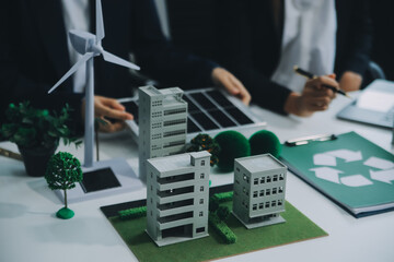 Carbon offset price report CO2 emission. Future growth Net zero waste in ESG ethical SME office...