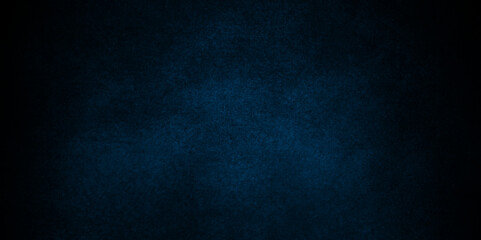 Dark and light blue wall grunge backdrop texture. watercolor painted mottled blue background, modern colorful concrete dirty smooth ink textures on black paper background.