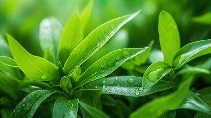  Fresh Herbal Plant Andrographis Paniculata Leaves Nature , Generate AI