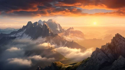 Fototapeten   Mountain Hoher Dachstein Sunrise, Generate AI © VinaAmeliaGRPHIC