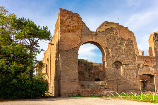 Baths of Caracalla (Terme di Caracalla) ruins in Rome, Italy