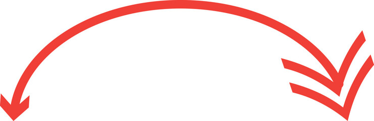Dual semi circle arrow. Vector illustration.