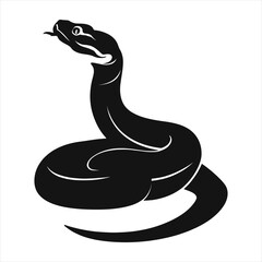 Fototapeta premium Ball Python Silhouette