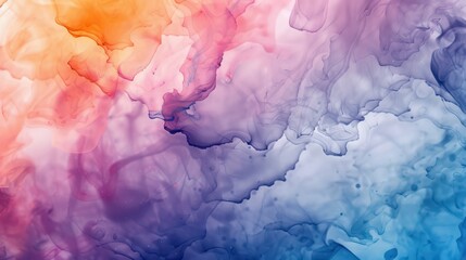 Fototapeta premium colorful beautiful watercolor smoky alcohol ink background