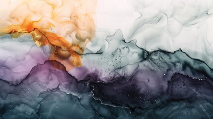 Stunning smoky alcohol ink background with a beautiful watercolor effect.
