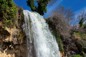 Beautiful and famous waterfall, with awesome vegetation around. Incredible beauty, crystal waters. Edessa, Greece

