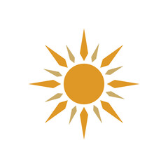 Sun logo vector template symbol design