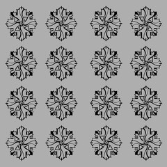 decorative geometric seamless pattern