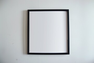 Blank frame on a white wall background