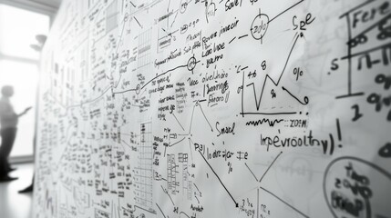 Intricate Complex Math Formulas on Whiteboard