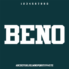 display bold font vector set