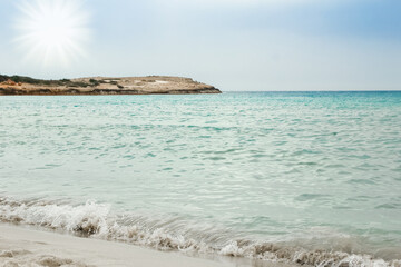 beautiful beach in the nature