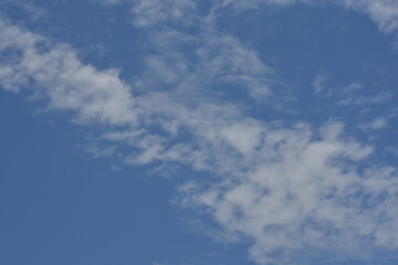 white cloud on blue sky.