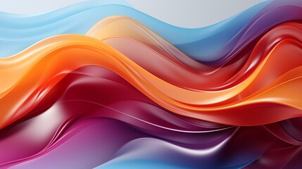 Colorful liquid effect , wallpaper , abstract , wave line light gold , background white  Generate AI