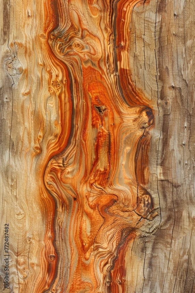Poster unique patterns on a piece of wood, perfect for backgrounds or textures
