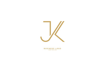 JK, KJ, J, K, Abstract Letters Logo Monogram