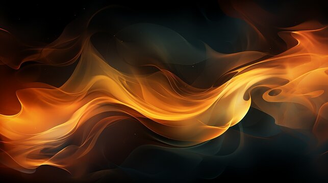 Wallpaper background very hot burning fire twisting, cyberpunk color mode Generate AI