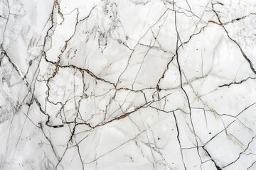 A white marble wall with visible cracks. Suitable for architectural or construction concepts