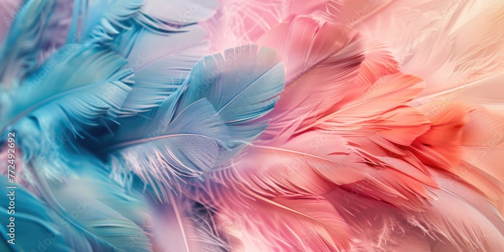 Poster a close-up image of a bunch of feathers. perfect for creative projects