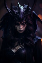 woman in halloween costume