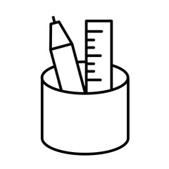 Daily Stationery line icon pack