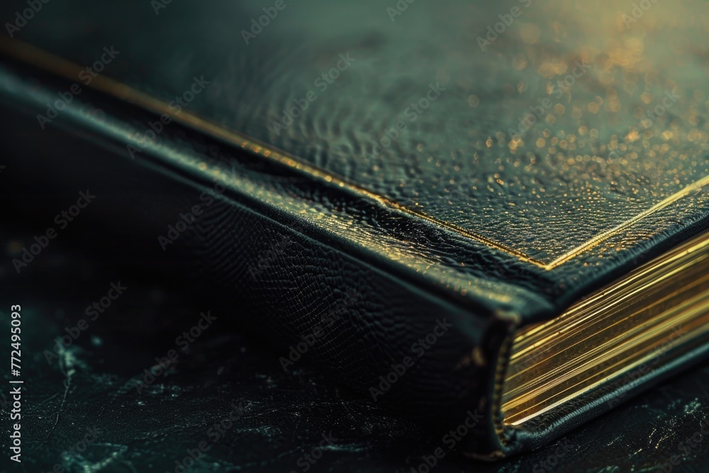 Poster close up of a book on a table, suitable for educational concepts
