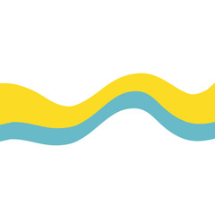 Abstract corner wave shape