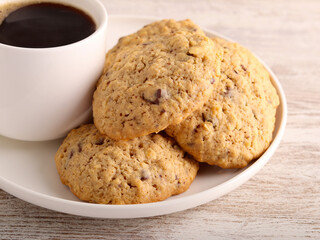 Oat chocolate chip cookies