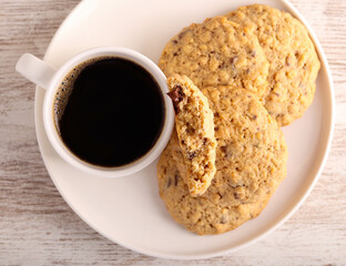 Oat chocolate chip cookies