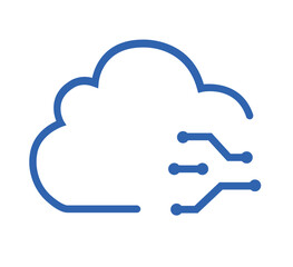 China Aerospace blue outline icon pack