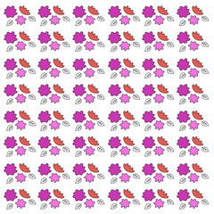 SPRING SUMMER FLORAL DESIGN PATTERN TEXTURE BACKGROUND VECTOR