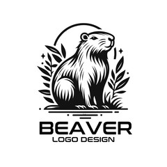 Beaver Vector Logo Design © isuru