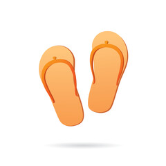 beach shoes. vector graphic design