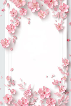 Happy Mother's Day. Beautiful peony flowers on white background, flat lay