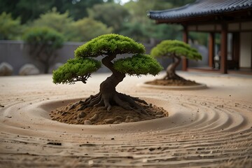 bonsai tree in the park