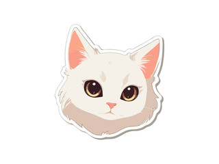 Cartoon cat or kitten characters design collection with flat color.