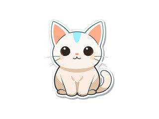 Cartoon cat or kitten characters design collection with flat color.