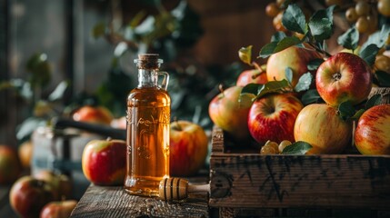 Apple cider vinegar tonic with honey