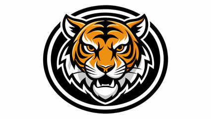 tiger head silhouette vector illustration