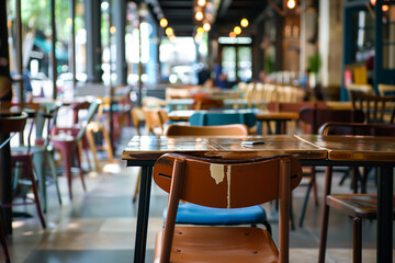 Restaurant, wood, seat, desk
